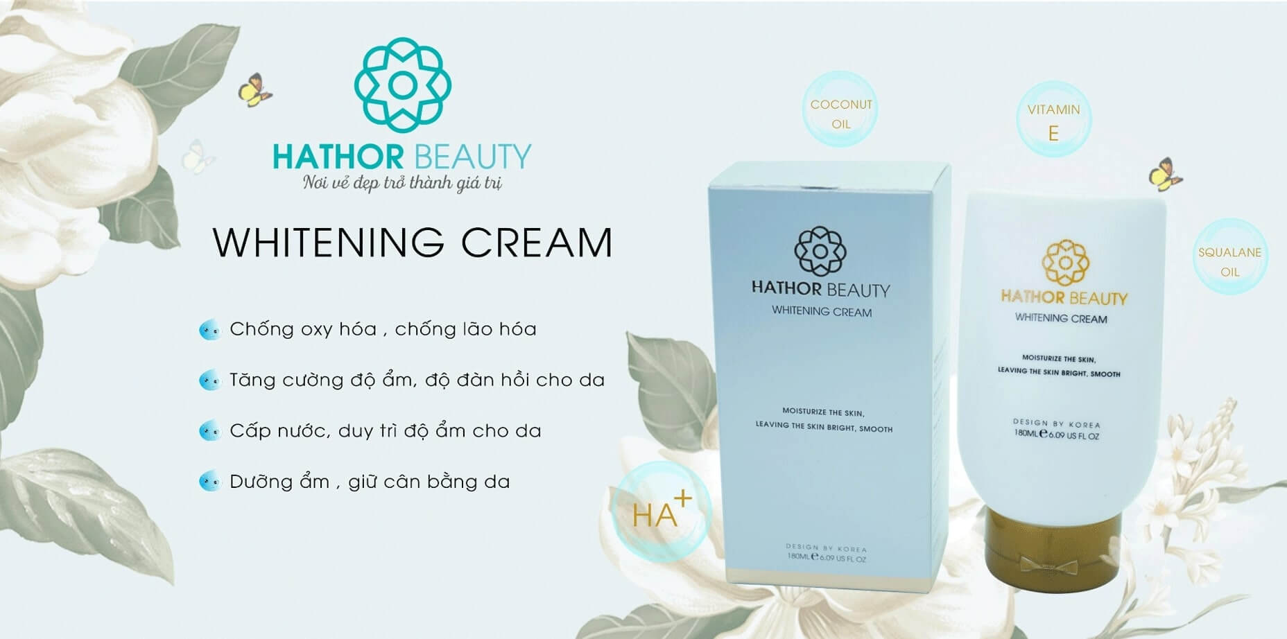 KEM BODY WHITENING CREAM - Hathor Beauty & Spa 4 kem body whitening cream hathor beauty 3