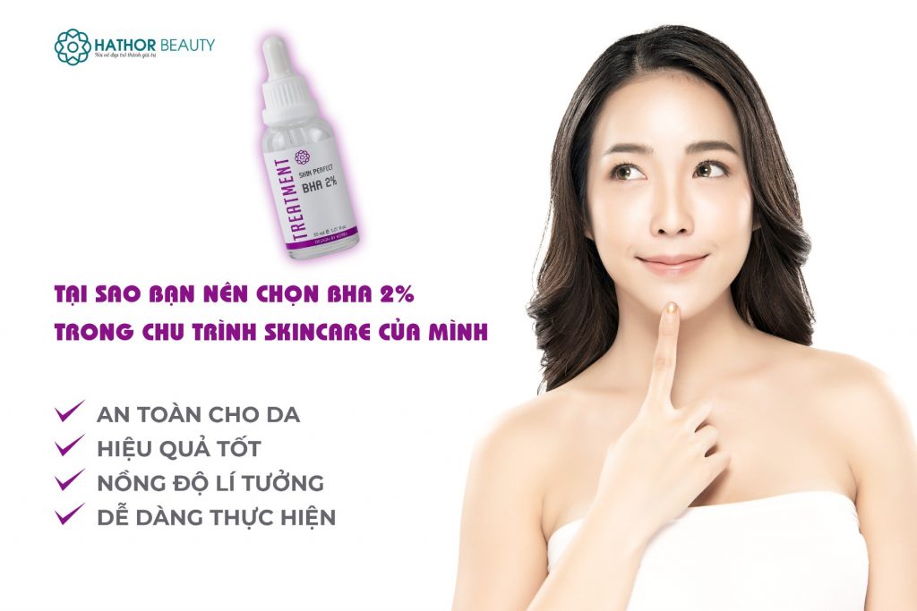 Serum chăm sóc da da dầu, da mụn, lỗ chân lông to SKIN PERFECT BHA 2% - Hathor Beauty Spa 7 serum cham soc da da du da mn l chan long to skin perfect bha 2 hathor beauty spa 7