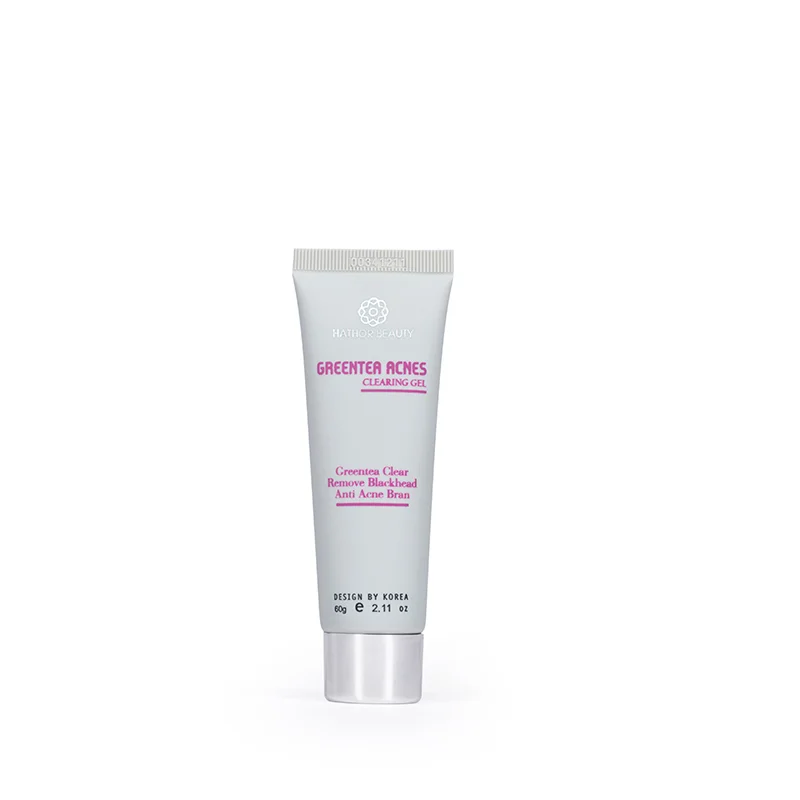 Gel lột mụn Trà Xanh Lột mụn lông tơ bã nhờn Sáng da GREENTEA ACNES CLEARING GEL Hathor Beauty 60g - Coravo
