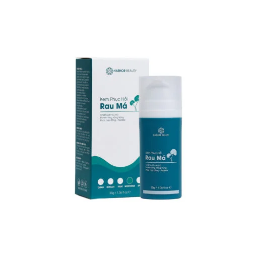 Kem phục hồi Rau Má Dưỡng ẩm Sáng da Bảo vệ da Tăng sinh Collagen cứu tinh cho da mỏng đỏ yếu Hathor Beauty 30g